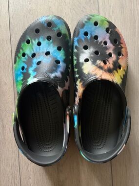 Crocs Tie-Dye Clog - Black Multi